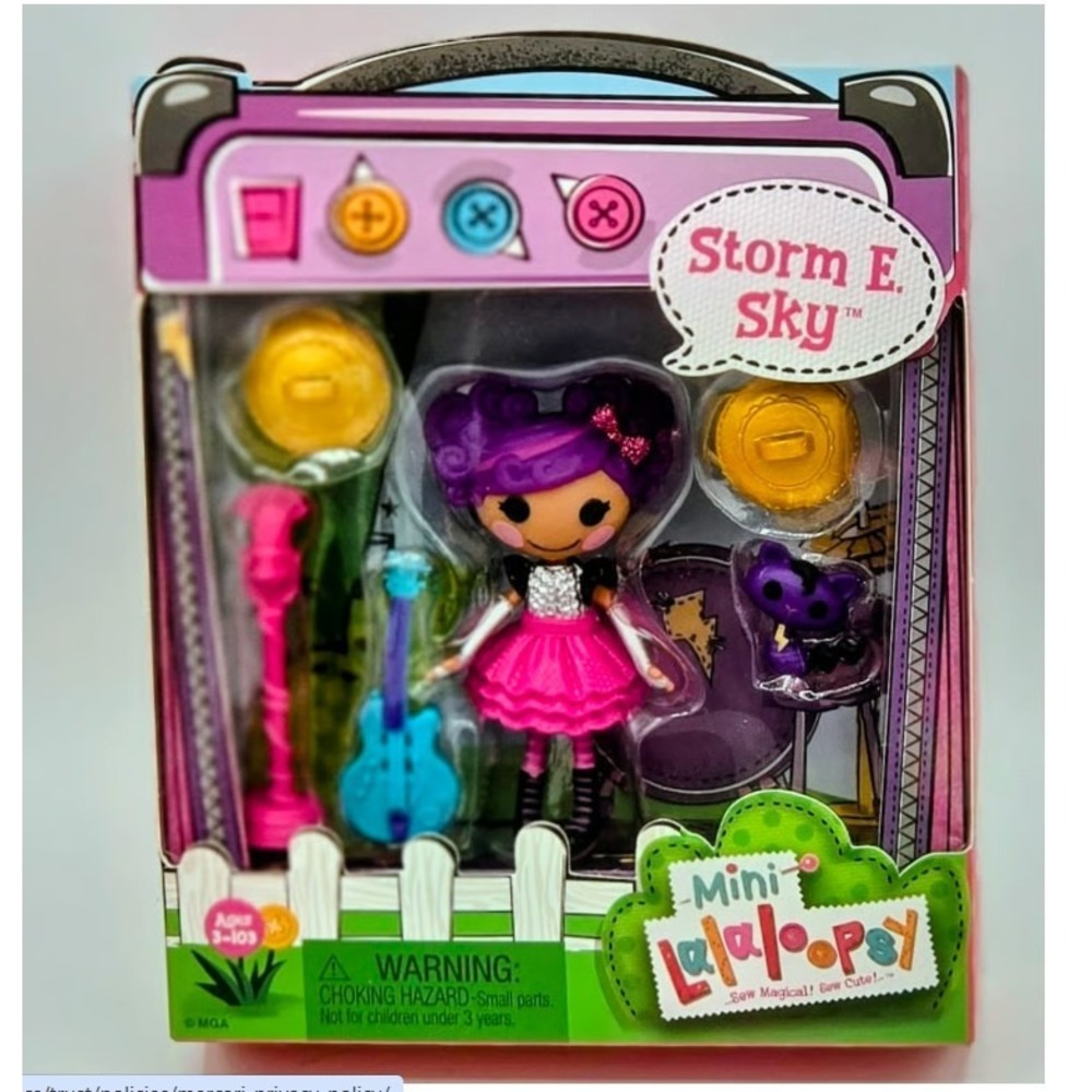 Mini Lalaloopsy Storm E Sky 3" Figure‎ Doll with Accessories New In Box